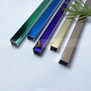 Moldura Decorativa en Forma de L de Acero Inoxidable con Recubrimiento PVD EX516 para Interiores de Lujo, Moldura en U para Borde de Pared Interior - Product Image 3