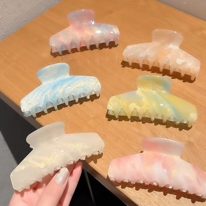 Pinza de pelo estilo sirena con degradado súper mágico para peinados dulces de niñas, pinza de tiburón, horquilla de alta gama. - Product Image 3