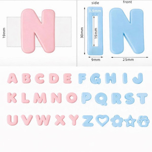 Collier pour chien en PU imperméable, lettres personnalisées 3D amovibles, vendues séparément ou en ensemble assorti DIY pour chiens de petite, moyenne et grande taille - Product Image 2