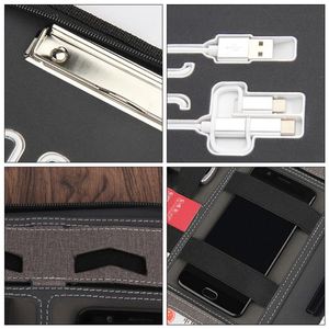 Custom Multifunction 8000mah Power Bank Business Zipper <b>Portfolio</b> <b>Folder</b> Charging Notebook With Logo - Product Image 5