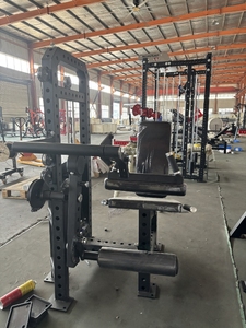 Attrezzo Palestra Commerciale 2 in 1 per <span class=keywords><strong>Esercizi</strong></span> <span class=keywords><strong>Gambe</strong></span> a Doppia Funzione con Pacco Pesi Seated Leg Extension e Leg Curl - Product Image 2