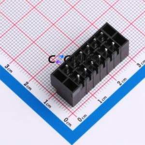 JL15EDGVHCM-35006B01 Plug-in Terminal Block Through hole,P=3.5mm Board-to-Board / Socket - Closed Screw Fixing 2x6P 3.5mm - Product Image 2