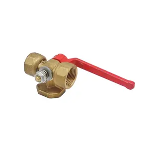 Nhà Máy Bán Cứng Seal Brass Gas Tiêu Chuẩn Van Bi, Stop & Thải Van Vàng Brass Màu Manual Chung Shutoff