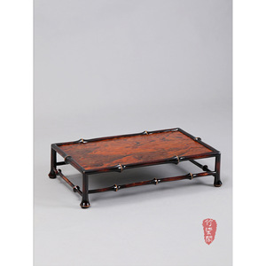 Chinese Style Bamboo Tea Table Wood Top Console Table For Living Room Decor - Product Image 5