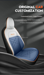 Coprisedile Auto su Misura per <span class=keywords><strong>Volkswagen</strong></span> <span class=keywords><strong>POLO</strong></span> 2018-2024, Antiscivolo, per Tutte le Stagioni, per Rinnovare l'Interno dell'Auto - Product Image 2