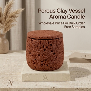 <span class=keywords><strong>Bougie</strong></span> parfumée romantique pour la maison, aromathérapie, senteurs émotionnelles, dans des piliers en argile rouge, pour les hôtels, fournitures de parfum d'intérieur - Product Image 1