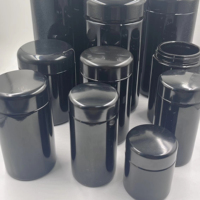 Pots cosmétiques noirs, argentés, blancs, roses, dorés de 15 ml, 30 ml, 50 ml avec bouchon à vis pour crème de soin de la peau, gel UV pour ongles, emballage
