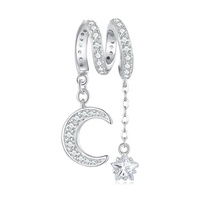 Nouveautés bracelet de créateur exclusif 2023 charme en gros enfants bijoux gland décorer personnalisé lune et étoile charmes
