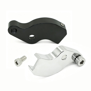 Soporte de cambio auxiliar neutral M8 para motocicleta Harley Touring Softail 2017+ Adaptador de transferencia de marcha neutral de motor en negro cromado. - Product Image 1