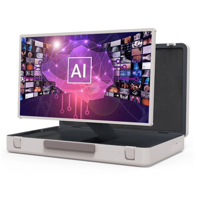 Android12 PC Rotate 27 Inch Briefcase Smart Screen Waterproof and Fall-proof Outdoor Indoor Camping Smart Screen TV