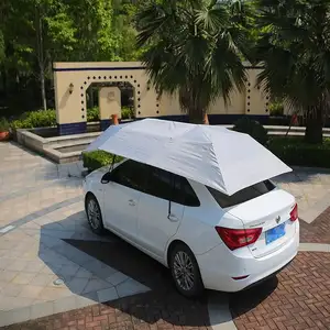 Otomatik araba şemsiyesi kapak H0Pe4 çok fonksiyonlu taşınabilir açık park çadırı