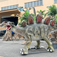 Modèle de dinosaure animatronique réaliste pour parc d'attractions, électrique et simulé