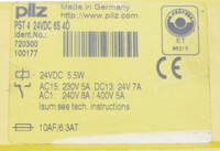 Relé de Seguridad Plc 2x Pst 4 24v 6s4 Pst424vdc6s4 720300 - Usado - con Garantía