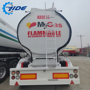 Semi-remorque citerne à carburant en acier au carbone Q235 60000L avec déflecteur <span class=keywords><strong>anti</strong></span>-ondulation et valve de fond d'urgence, camion-citerne à carburant, camion-citerne à huile - Product Image 3