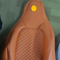 Housses de siège de voiture en cuir premium embossé à motif écaille d'orange pour Smart Fortwo 452 Roadster, ajustement personnalisé