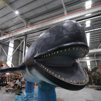 SGAA30 exposition de musée d'intérieur Animal marin animatronique Léviathan baleine à vendre