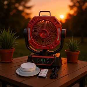Outdoor Portable Camping <b>Fan</b> With Mist Humidify Function 20000mAh Battery Oscillating Rechargeable For <b>Tent</b> Fishing - Product Image 1