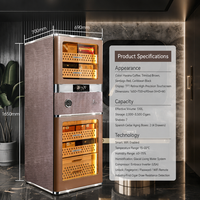 Humidor à cigares de luxe Raching RR880, grande capacité, réfrigérateur à compresseur, refroidissement électronique, contrôle à empreinte digitale, application mobile, télécommande