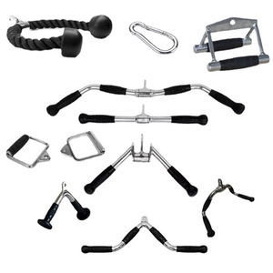Accesorio para Máquina de Gimnasio: Cuerda para Tríceps, Barra en D Simple, Barra en V y Barra Recta Giratoria - Product Image 1