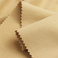 Tissu lourd 83,5 % coton 16,5 % polyester, matière textile douce pour femme, tissus unis teints pour vêtements de sport