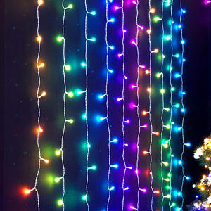 Luces de cortina de carámbano <span class=keywords><strong>LED</strong></span>, iluminación de hadas IP65 impermeable para jardín, calle, tienda y restaurante, cortina de <span class=keywords><strong>cascada</strong></span> decorativa - Product Image 5