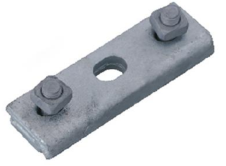 Pince de <span class=keywords><strong>suspension</strong></span> pour poteau électrique en acier galvanisé, modèle à <span class=keywords><strong>trois</strong></span> boulons, charge horizontale 12kN, argentée, marque Guan Tong, réductions sur les achats en gros - Product Image 2