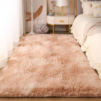 Tapis décoratifs violets moelleux dans la chambre à coucher tapis en peluche doux pour tapis de chambre à coucher salon