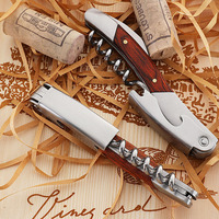 Ouvre-bouteille de vin en bois de palissandre en acier inoxydable Kit de tire-bouchon Pulltex professionnel pour sommelier