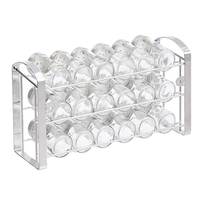 Offre Spéciale : Étagère à Épices Murale ou à Poser, 3 Niveaux, en Fer Revêtu de Poudre Argentée, 18 Pots, Multifonctionnelle
