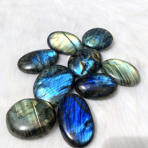 Piedra de labradorita Natural para meditación, piedra de Palma Natural con buen Flash, envío rápido - Product Image 2