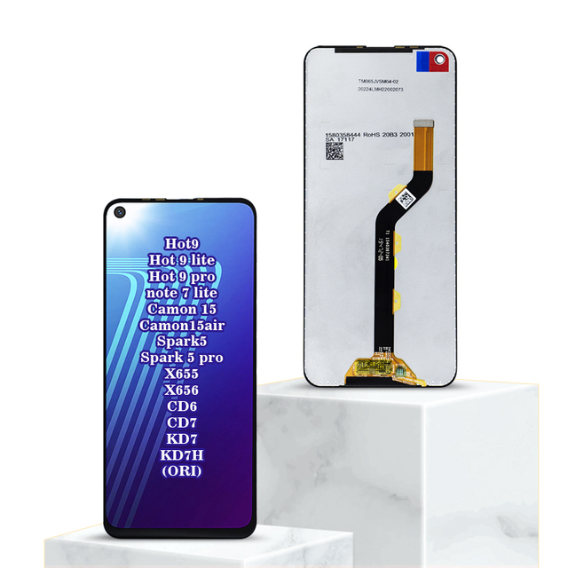 Cell Phone Screen Wholesale Price Replacement Lcd Touch Display for Tecno Camon 15 Air CD6