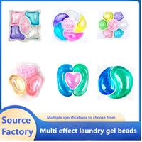 OEM 3 en 1 60 pièces/boîte Parfum Lavande Jetable 10g/pièce Capsules de Savon Liquide à Lessive Détergent à Lessive