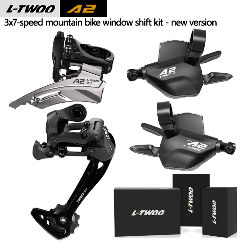 black  3x7-speed Shifters Kit -34T
