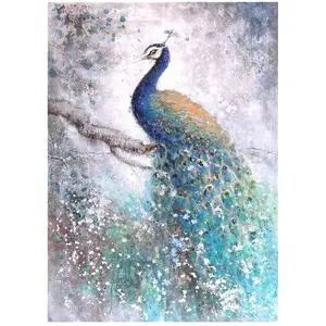 Meian chuyên nghiệp Peacock handmade kim cương thêu tranh của một viên kim cương cho phòng khách