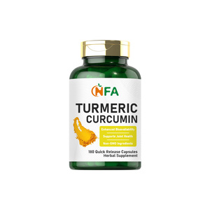 Hot Selling Turmeric Curcumin 180 Quick Release Capsules <b>Herbal</b> <b>Supplement</b> Non-GMO Joint Support - Product Image 1
