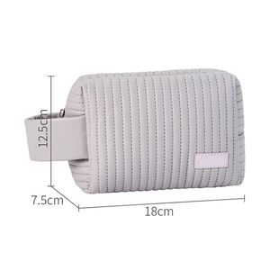 Cute Colorful Grey Toiletry <b>Bag</b> Outdoor Stationary Make up <b>Bag</b> Girls Cosmetic <b>Bag</b> - Product Image 2