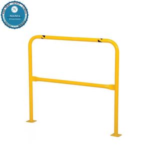 Guangzhou usine 6 en acier garde-corps <span class=keywords><strong>de</strong></span> sécurité jaune ultra garde-corps plancher amovible support <span class=keywords><strong>de</strong></span> garde-corps en acier robuste borne - Product Image 5