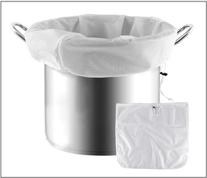 समायोज्य ड्रॉस्ट्रिंग होम ब्रूइंग फिल्टर बैग के लिए 250 माइक्रोन फाइन जाल स्ट्रैनर - Product Image 3