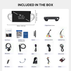 Xe đa phương tiện <span class=keywords><strong>Player</strong></span> Car Stereo đơn vị đứng đầu 10 inch Android đài phát thanh 8 + 256 gam Carplay màn hình cho tacoma 2015+ - Product Image 3