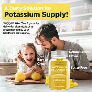 OEM Etiqueta Privada alimentos naturales suplementos gluconato de potasio alta absorción sin azúcar gluconato de potasio 1000 <span class=keywords><strong>mg</strong></span> gomitas - Product Image 6