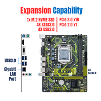 NOUVELLE carte mère H310M-A prend en charge le connecteur TPM 2.0, processeur Intel de 8e-9e génération, double canal 2X DDR4, NVMe M2, SATA3.0, USB3.0, H310