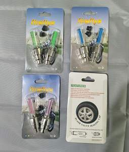 YOUME 2 pièces Valve <span class=keywords><strong>de</strong></span> <span class=keywords><strong>pneu</strong></span> <span class=keywords><strong>de</strong></span> vélo lumières LED clignotant roue <span class=keywords><strong>de</strong></span> vélo rayons accessoires avec batterie pour voiture moto - Product Image 6