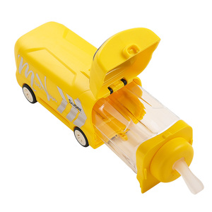 PINKAH, recién llegado, forma de <span class=keywords><strong>tren</strong></span> de 520ML, taza de paja Tritan sin BPA, botella de agua para niños para diversión de viaje - Product Image 5