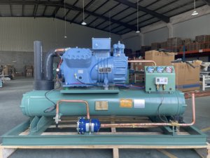 R404a 25HP 30HP Piston Copeland Máy Nén Bán Kín Ngưng Tụ Đơn Vị Làm Mát Bằng Nướ<span class=keywords><strong>c</strong></span> Tủ Đông Phòng Lạnh Đơn Vị - Product Image 5