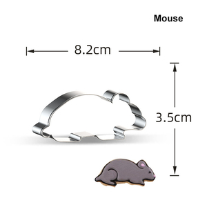Diferentes formas de <span class=keywords><strong>gato</strong></span>, cortador de galletas de acero inoxidable, Fondant, moldes de prensa para hornear galletas - Product Image 5