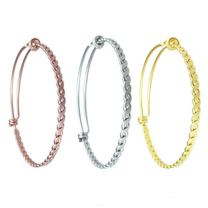 Bracciali Rigidi da Donna in Acciaio Inossidabile Fai da Te con Chiusura Magnetica e Fili Rigidi, Accessori con Numerosi Ciondoli ad Albero, Cristalli e Gufi - Product Image 1