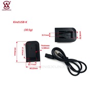 Kit de port de charge USB pour sac de voyage, double sortie USB-A Type-C avec boîtier de montage et câble d'extension pour bagages