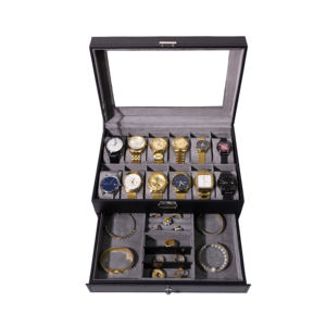 Boîte à montres et à bijoux polyvalente, boîte cadeau personnalisée pour bijoux et montres, pour les fabricants de bijoux de mode - Product Image 6