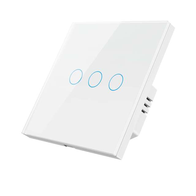 Smart Wifi Touch Switch No Neutral Wire Required Smart Home 1/2/3/4 Gang Light Switch 220V Support Alexa Tuya App Remote Control