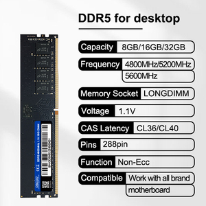 Nueva Memoria RAM DDR5 de 8GB/16GB/32GB para Mini PC, Computadora de Escritorio, Portátil, Juegos, 4800MHZ/5600MHZ, Memoria RAM Udimm DDR5/8GB 16GB 32GB / Mi - Product Image 4